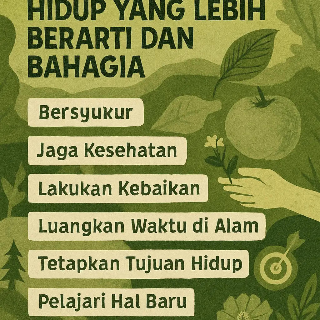 7 Langkah untuk Menjalani Hidup yang Lebih Berarti dan Bahagia